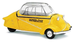 Busch 48820 HO 1955 Messerschmitt KR200 3-Wheeled Kabinenroller Assembled Werra Post German Lettering