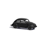 Busch 52914 HO 1952 Volkswagen Beetle with Pretzel-Split Rear Window Assembled Taxi