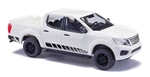 Busch 53712 HO 2015 Nissan Navara Crew-Cab Pickup Truck Assembled White Black