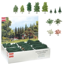 Busch 6333 Mixed Tree Bulk Pack Mixed Pine Deciduous & Blooming Pkg 204