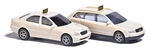 Busch 8341 N Taxi Set 1 Each: Audi A4 Sedan & Mercedes-Benz C-Klasse