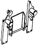 Cal Scale 434 HO Stanchion Style Steps End Platform EL