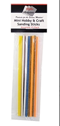 Creations Unlimited 101 Mini Hobby and Craft Sanding Sticks 3 Sticks Each: 100 180 240 320 400 Grit