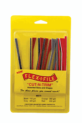 Creations Unlimited 8575 Flexi-I-File Cut-n-Trim Sanding Tapes Assorted Sizes & Shapes