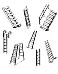 Central Valley 1602 HO Steps & Ladders Pkg 4