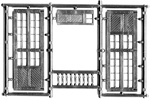 Central Valley 1605 HO Super Detailing Accessories Large Double Shop Doors 3 Pairs