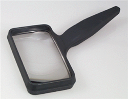 Donegan 625 Classic Series Magnifiers w/Acrylic Lens & ABS handle 2 x 4" Rectanuglar w/Bifocal