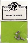 Durango Press 106 HO Miniature Tools Rerailer Shoes Pkg 4