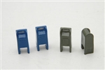 Durango Press 115 HO Street Mail Boxes Unpainted Metal Castings Pkg 4