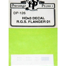 Durango Press 126 HO Drag Flanger Decals Rio Grande Southern