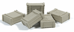 Durango Press 137 HO Large Square Crate Cast Metal Unpainted Pkg 5