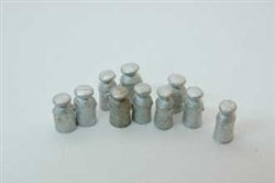 Durango Press 154 HO Milk Cans Metal Castings Pkg 10 Unpainted