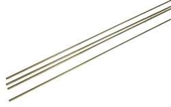 Detail Associates 2503 Round Brass Wire Pkg 4 .010" Diameter HO Scale 1/2" N Scale 1-1/2"