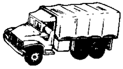 EKO 4028 HO Military United States World War II Truck M35 2-1/2-Ton Cargo/Personnel w/Canvas-Covered