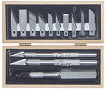 Excel 44283 Knife Sets Wooden Box Craftsman Set Carded