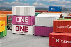 Faller 182052 HO 20' Container Set of 5 ONE