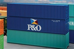 Faller 182104 HO 40' Container P&O Blue