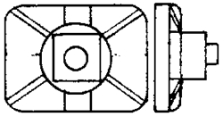 Grandt Line 18 O Nut On Rectangular Washer 2-1/2" 