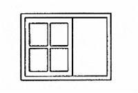 Grandt Line 26 O Window 8-Pane Sliding Outfit Car