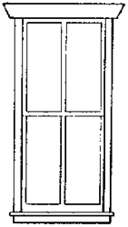 Grandt Line 3706 O Station Windows Four-Pane 30 x 69"