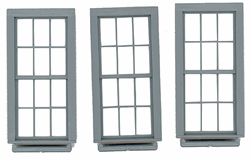 Grandt Line 3763 O Double-Hung Windows 6-Over-6 Scale 38 x 86" Pkg 3