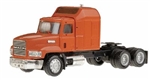 Herpa 15264 HO American Trucks Tractor Only Mack CH 603 Conventional w/Short Chassis Dual Rear Axles Brown