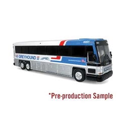 Iconic Replicas 870480 HO MCI D4000 Coach Assembled Greyhound #0001 Maddencruiser