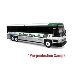 Iconic Replicas 870484 HO MCI D4000 Coach Assembled Peter Pan