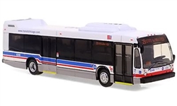 Iconic Replicas 870499 HO Nova Bus LFSD Transit Bus Assembled Chicago Transit Authority CTA