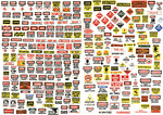 JL Innovative 196 HO Road Signs Danger/Warning 250 Signs