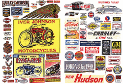 JL Innovative 204 HO Vintage Motorcycle & Auto Posters & Signs 1900-1960s