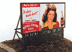 JL Innovative 276 HO Fence Base Billboard Kit 1940s-50s Movie Stars for RC Cola Pkg 2