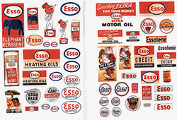 JL Innovative 293 HO Vintage Gas Station Signs Esso 1940-50s Pkg 52