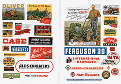 JL Innovative 296 HO Farm & Tractor Signs 1940s-50s Printed Paper Pkg 31 1940s 1950s