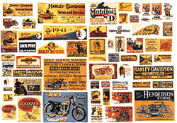 JL Innovative 304 HO Vintage Signs/Posters Motorcycles 1920s+ Pkg 59