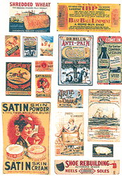 JL Innovative 385 HO Posters/Signs Kits Turn of the Century II 1890s-1920s