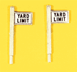 JL Innovative 848 HO Custom Railroad Right-of-Way Signs Yard Limit Pkg 2