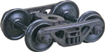 Kadee 1569 HO A.S.F. 100-Ton Roller Bearing Self-Centering HGC Trucks Code 88 36" Smooth-Back RP-25 Wheels 1 Pair