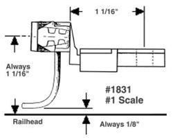 Kadee 1831 I General Purpose Couplers #1 Scale