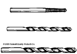 Kadee 247 1-72 Tap & Drill Set Includes Tap and #53 & #48 Drills