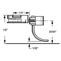 Kadee 33 HO Plastic-Shank Coupler Kit Short 1/4" Centerset w/#233 Draft Gear Boxes 2 Pair