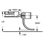 Kadee 38 HO #38 Plastic-Shank Coupler Kit Medium 19/64" Centerset w/#233 Draft Gear Boxes 2 Pair