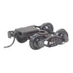 Kadee 512 HO Bettendorf T-Section Sprung Metal Trucks w/Whisker Couplers Code 110 33" Ribbed-Back RP-25 Wheels 1 Pr 