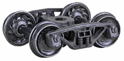 Kadee 565 HO Bettendorf 50-Ton Self-Centering HGC Trucks Code 110 33" Ribbed-Back RP-25 Wheels 1 Pair