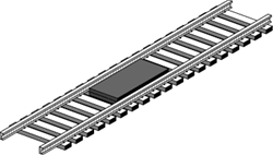 Kadee 811 O Uncoupler-Magnetic Between the Rails Mount for O 2-Rail