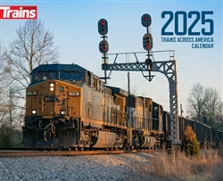 Kalmbach 68212 2025 Trains Across America Calendar 12 Months Plus Bonus Inside Railroading Section