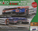 Kato 106-0032 N F40PH Commuter Train Starter Set Metra