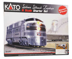 Kato 106-0041 N Streak Zephyr Starter Set Chicago Burlington & Quincy