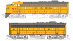 Kato 1060432 N EMD FP7A-F7B Set Standard DC Milwaukee Road #96A 96B