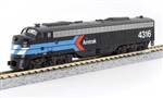 Kato 1761971 N EMD E8A w/Single Headlight & Passenger Pilot Standard DC Amtrak #4316 Day One Scheme